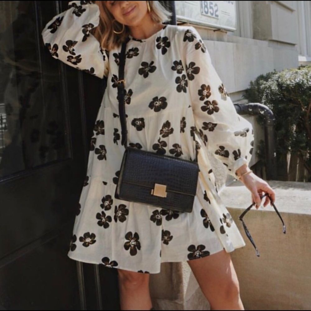 Who What Wear Floral Babydoll Dress